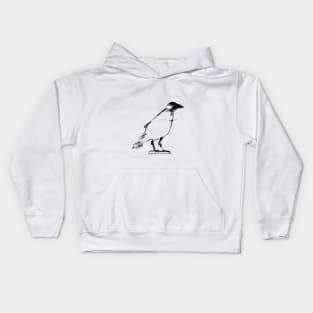 Minimal bird Kids Hoodie